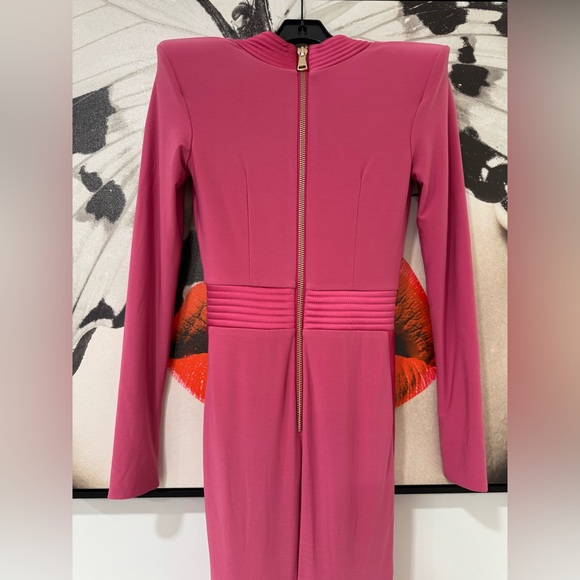 ZHIVAGO 976B The Heiress Gown in Damask Battle Line Long Sleeve Maxi Dress - Picture 8 of 14